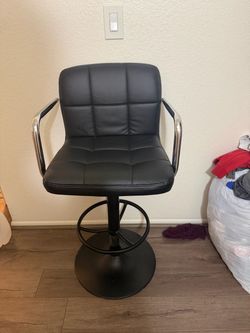 Black vanity chair