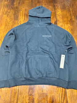 Black FEAR OF GOD ESSENTIALS Pullover Hoodie (Size Small)