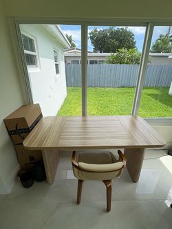 Wooden Desk & Chair