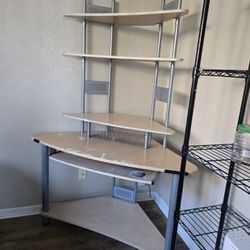 Corner Desk With Shelves