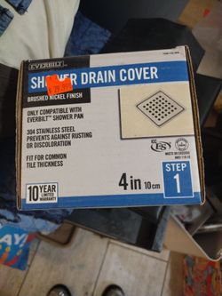 4" shower drain cover