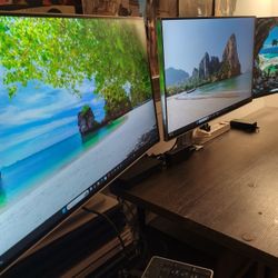 Triple 24" LG Widescreen Setup - Laptops & Desktops - Controller And Stand - Mac & PC - $450