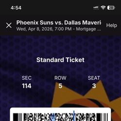 Phoenix Suns Vs Dallas Mavericks Wed Apr 8