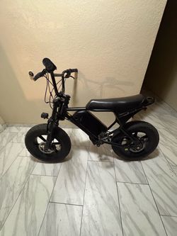 Electric Mini Bike Fat Tire Black