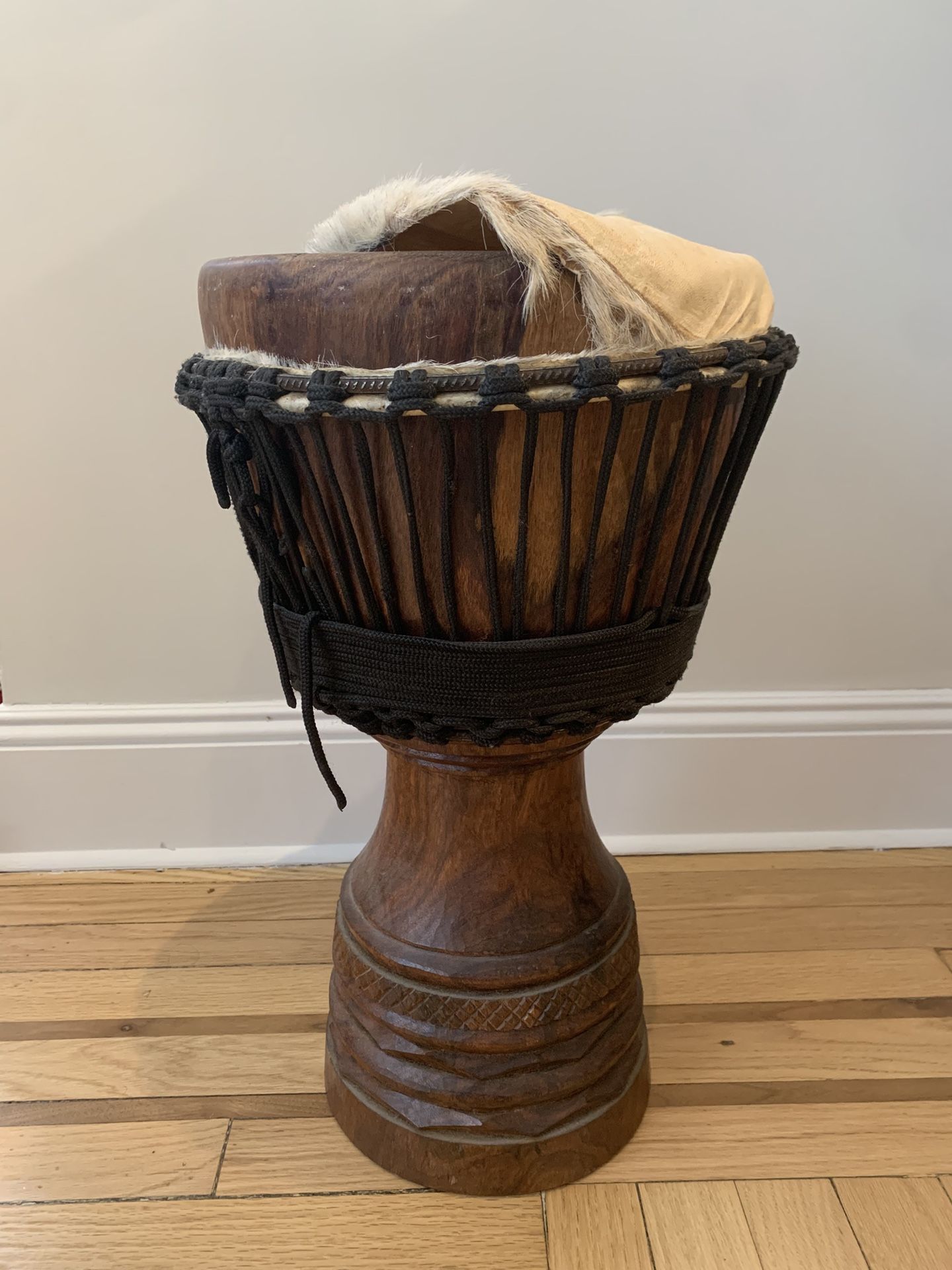 High Quality Professional Djembe (African Drums) From Burkina Faso, Medium, Needs Repair