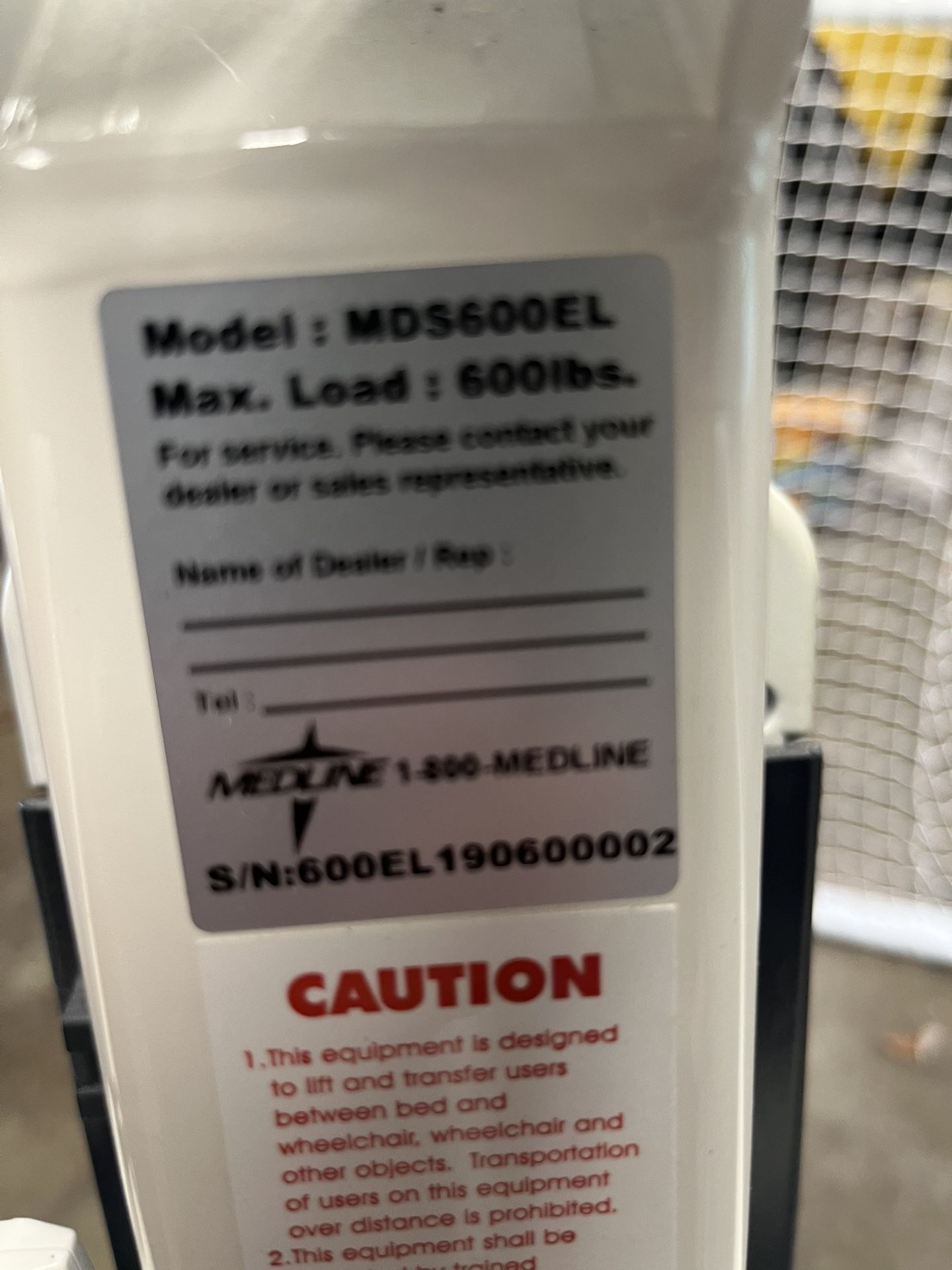 Medline Heavy Duty Power Patient Hoyer Lift