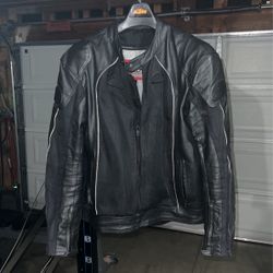 Bilt Leather Motorcycle Jacket 