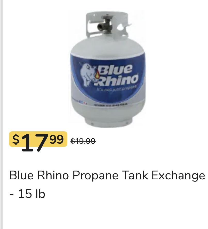 Blue Rhino Propane Tank 15 Lb for Sale in Issaquah, WA - OfferUp