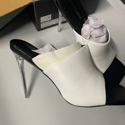 Fashion Nova Black/White Heels