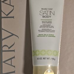Mary Kay Satin Revitalizing Shea Body Scrub. White Tree & Citrus Smell. 