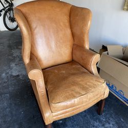 Leather Wingback Chair from One Kings Lane