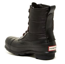 Hunter Original Short Quilt Lace-Up Boot