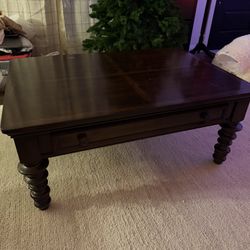 Dark Wood Coffee Table