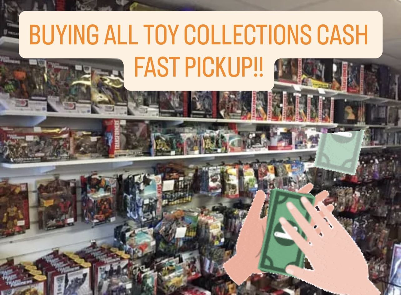 I Buy All Toys Hot Wheels, Funko, Pokémon, Action Figures (CASH)