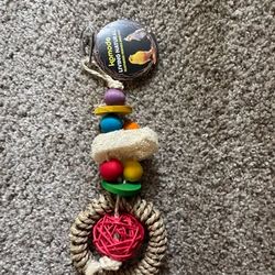 Komodo Living Natural Hanging Bird Toy - New with Tag