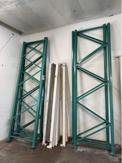 12’ Pallet Rack Frames 42” Deep – Heavy Duty Teardrop Warehouse Racking