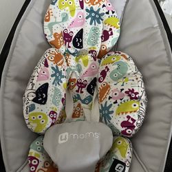 4moms Baby Swing Gray Multicolor Monster Pattern Insert Washable Cover