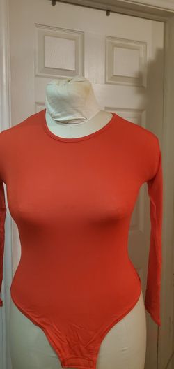 Red long sleeve bodysuit