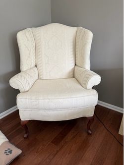 White arm chair