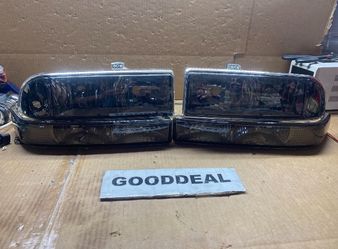 #118 Set of Headlights + Park Signal Lights for 98-04 Blazer S10 w/o Fog Light