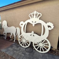 Princess carriage for your party Backdrop For Sale 