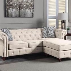 Brand New Beige Reversible Sectional