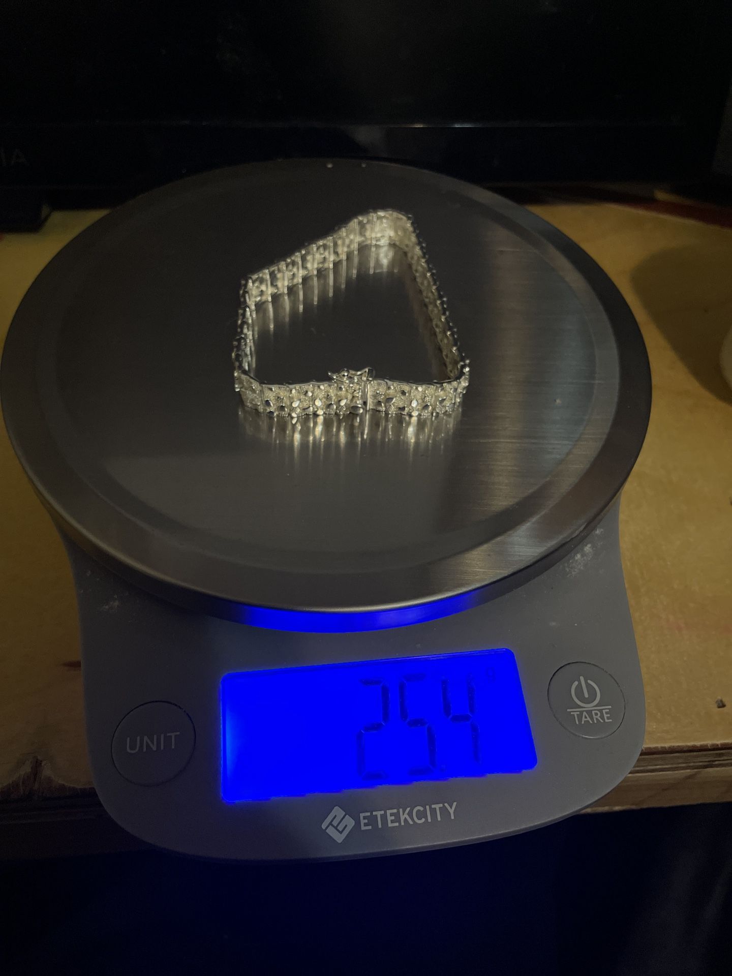 925 Silver nugget bracelet