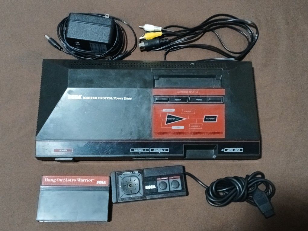 Sega Master System With Controller And Game. Works