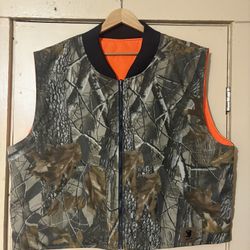 Vintage Camo/Orange Hunting Vest