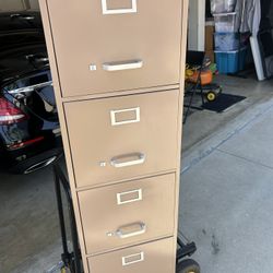 Four drawer file cabinet