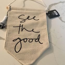 “See The Good” Banner Retired Threshold Studio McGee Magnolia Piece Good For Wall Collage Kids Bedroom Nursery  Designer FREE With Purchase Of Anythin