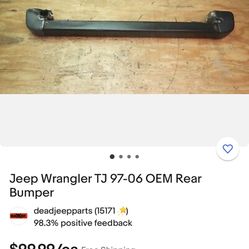 Oem Rear Bumper Jeep Wrangler 