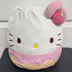 Squishmallow Hello Kitty Ice Cream Plush Exclusive Sanrio Limited Edition just $7