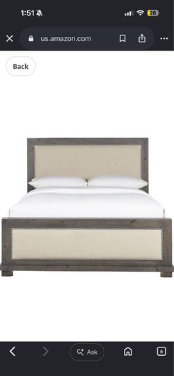 QUEEN BED FRAME AND BOXSPRING