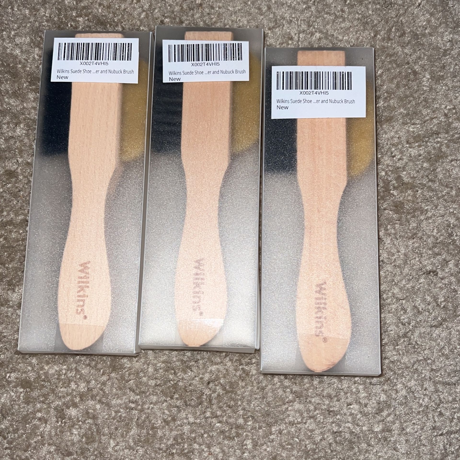 Wilkins Suede Shoe Cleaner Brush - Yellow Rubber Suede Eraser with Soft Bristle Brush for Suede Cleaner and Nubuck Brush