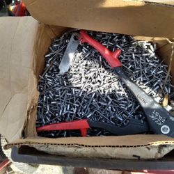 Box Of Rivots With Gun 