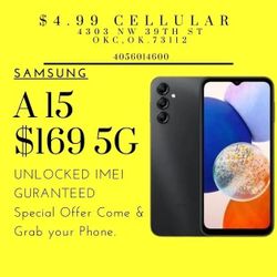 $4.99 Cellular ( Samsung A15 5g ) ( UNLOCKED )