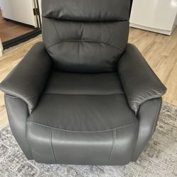Black Leather Recliner