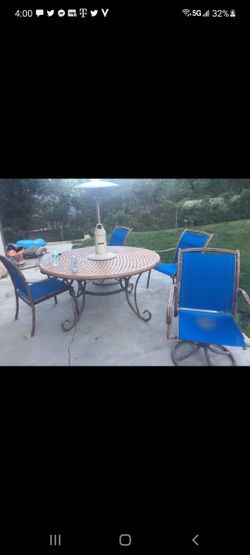 Vintage Rod Iron Patio Set