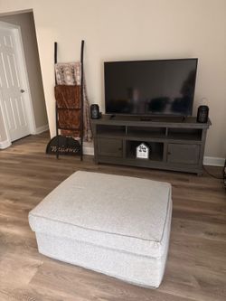 Grey entertainment center