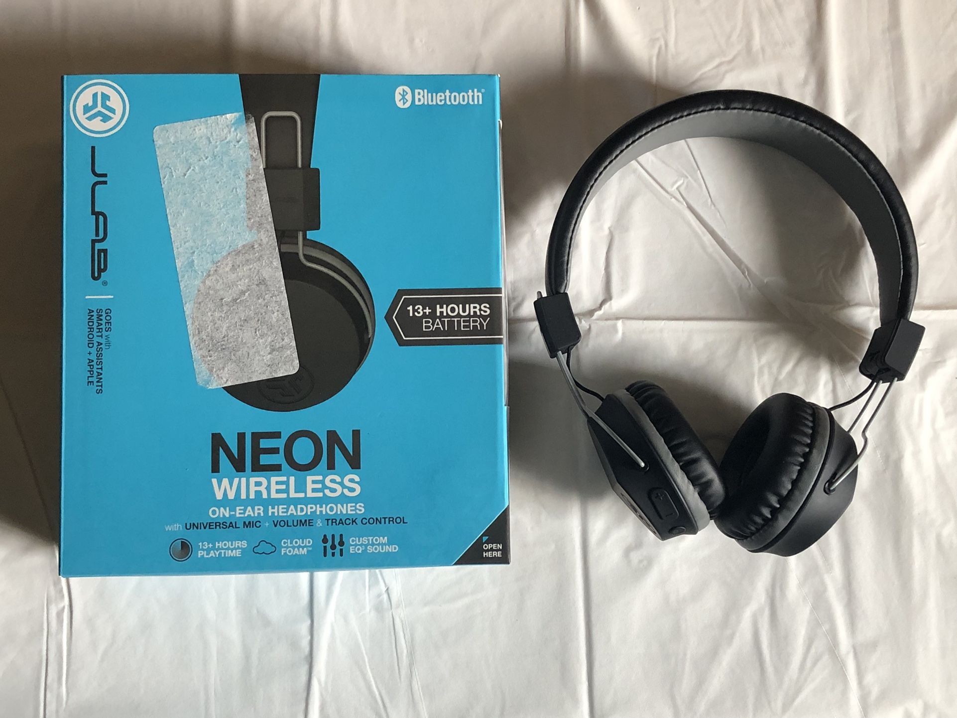 JLAB Neon Wireless Bluetooth On-Ear Headphones