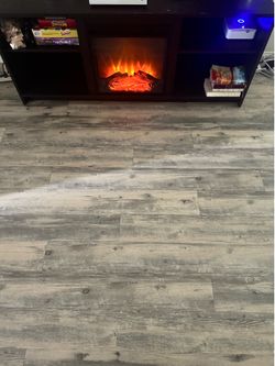 Electric tv stand built in heater