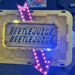 Beetlejuice LED Light Up Hanging Marquee 