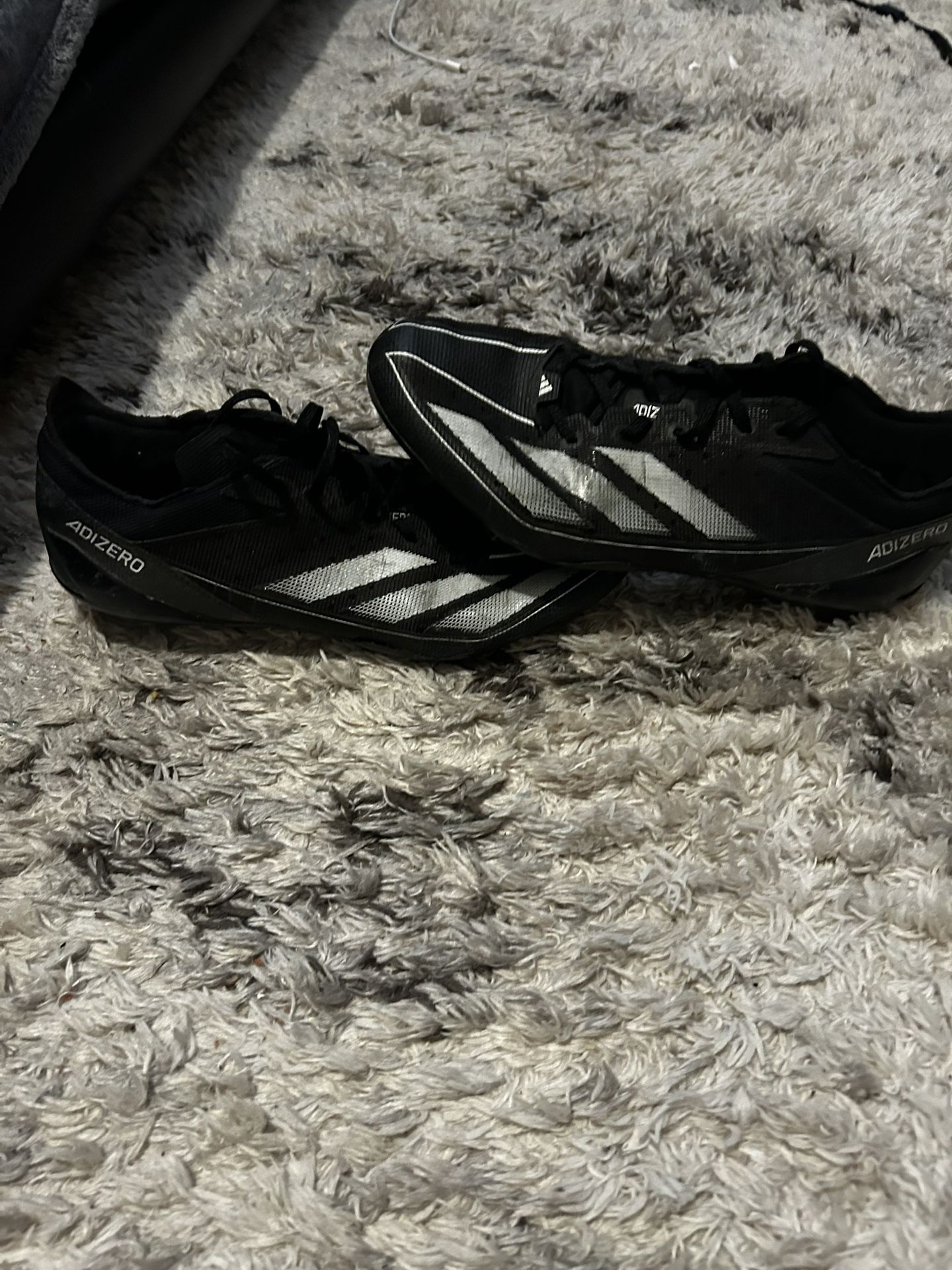 Black adidas football cleats size 11.5 (WITH BOX)