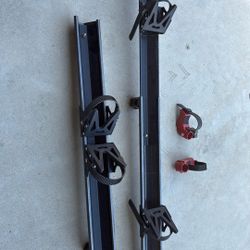 Parts to a bike rack