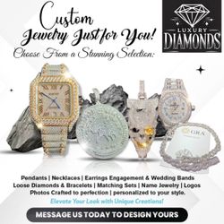 Custom Iced-Out Jewelry – Watches, Chains & More!