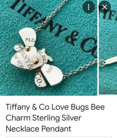 Tiffany And Company Return To Tiffany Love Bug Collection Bee Necklace 18k Gold Plated Sterling Silver