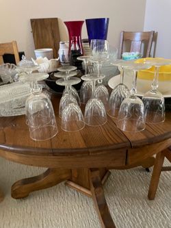 Crystal stemware, vases lots more