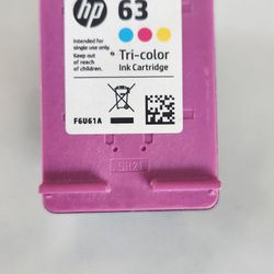 New HP 63 Colored INK 