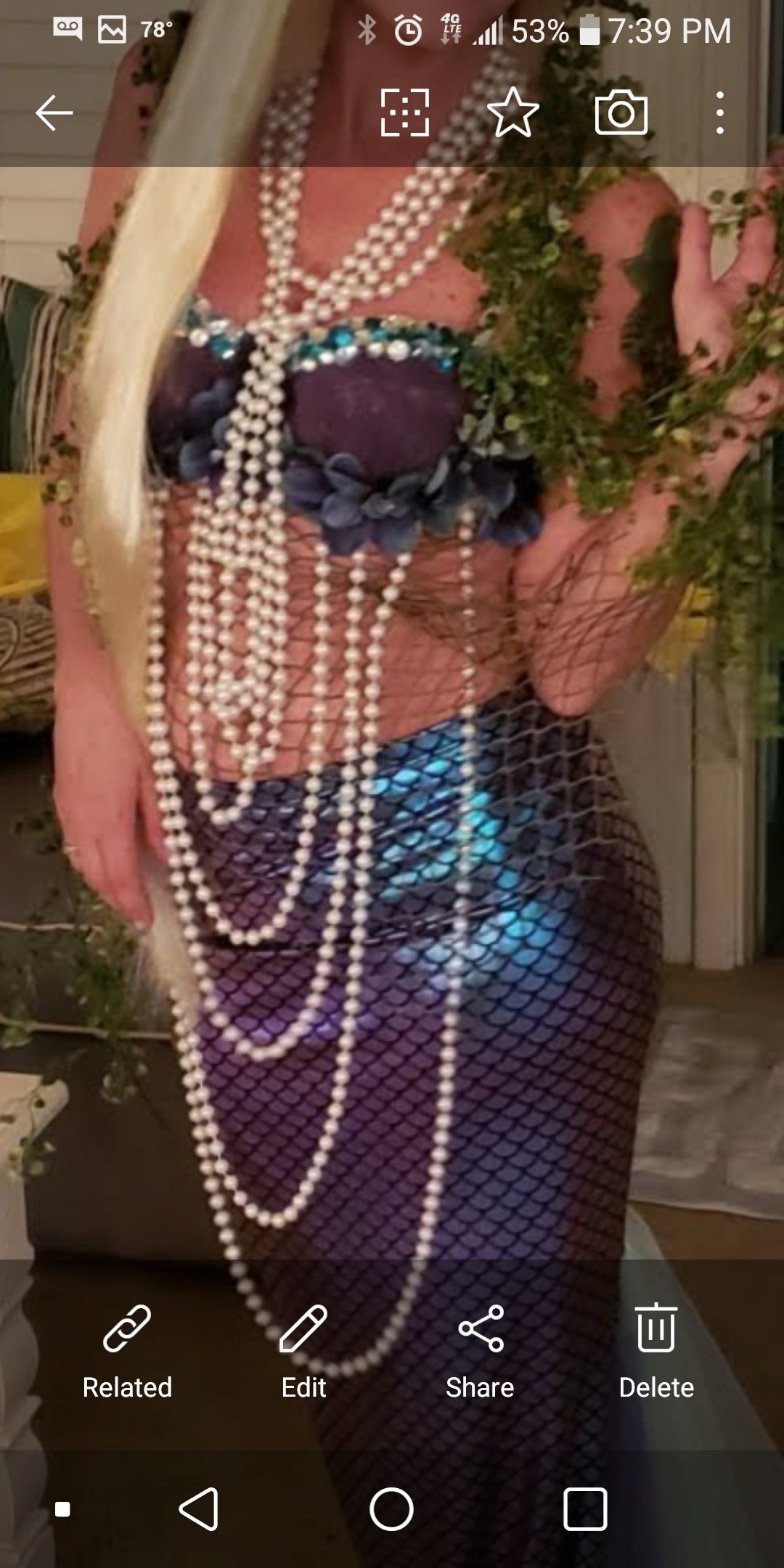 Mermaid costume handmade